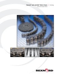 Rexnord® and Link-Belt® Roller Chains I Catalog - Acorn Bearings