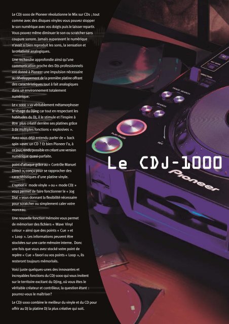 CDJ-1000 DIGITAL DECK
