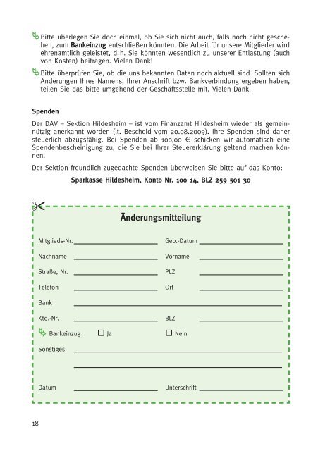 die Hütte - Deutscher Alpenverein Sektion Hildesheim