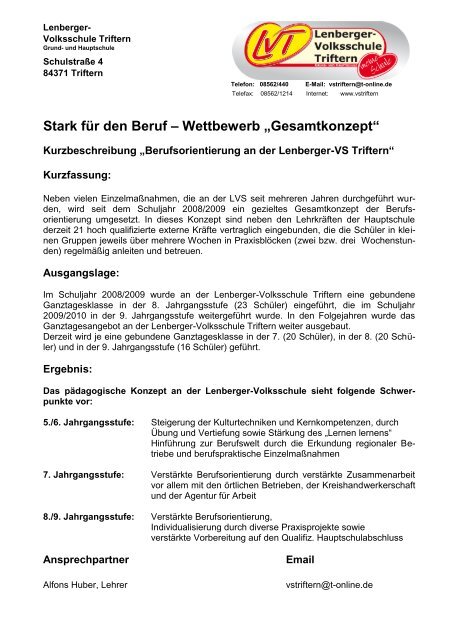 Stark fÃ¼r den Beruf â Wettbewerb âGesamtkonzeptâ - sprungbrett ...