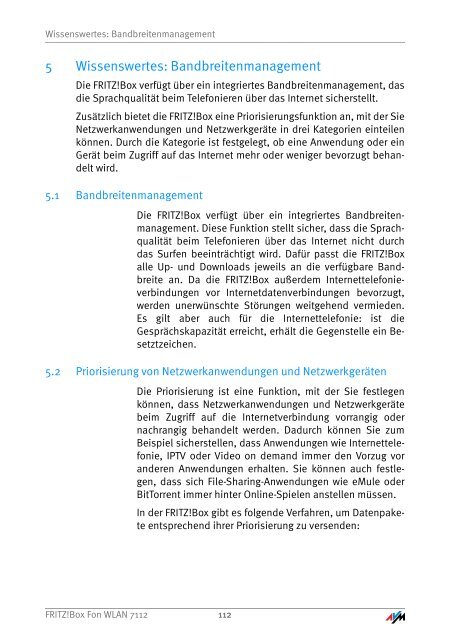 Handbuch Fritz!box Fon WLAN 7112