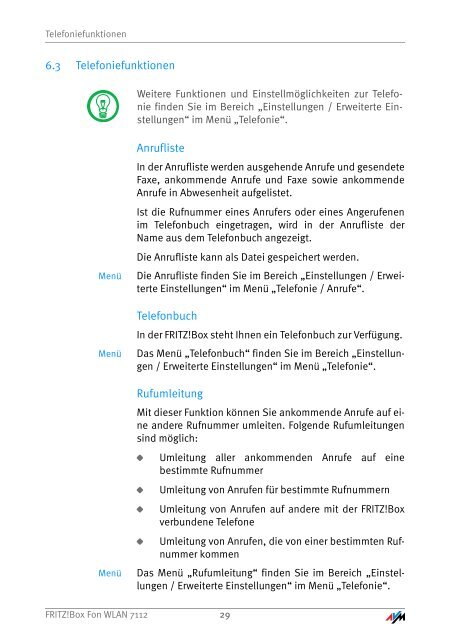 Handbuch Fritz!box Fon WLAN 7112