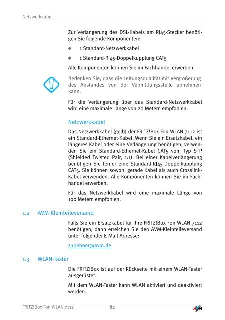 Handbuch Fritz!box Fon WLAN 7112