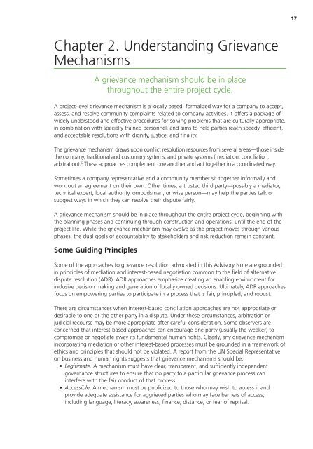 A Guide to Designing and Implementing Grievance Mechanisms for ...
