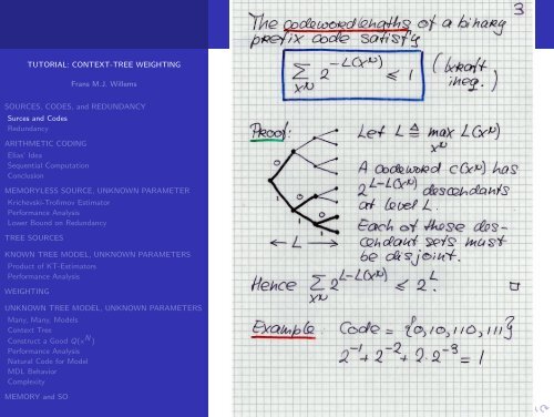 TUTORIAL: CONTEXT-TREE WEIGHTING