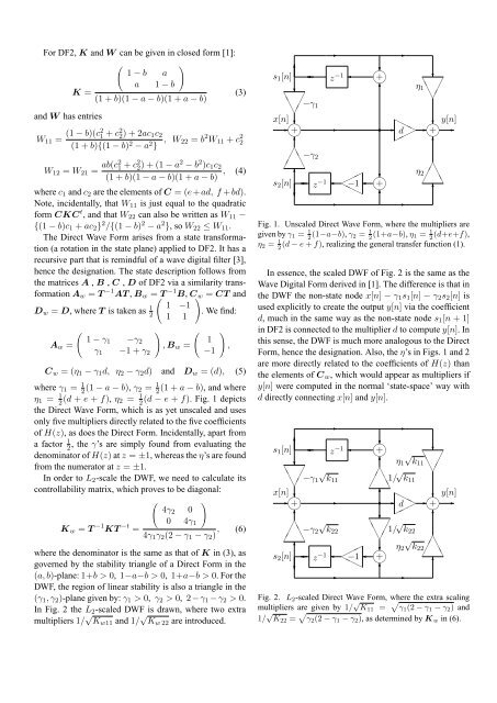 The Direct Wave Form Digital Filter Structure - Signal Processing ...