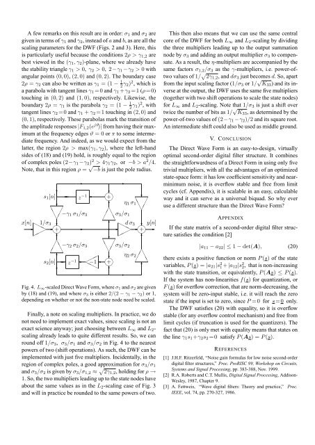 The Direct Wave Form Digital Filter Structure - Signal Processing ...