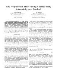 Rate Adaptation in Time Varying Channels using Acknowledgement ...