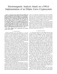 Electromagnetic Analysis Attack on a FPGA Implementation - Signal ...