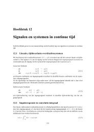 tijdcontinue signalen en systemen - Signal Processing Systems