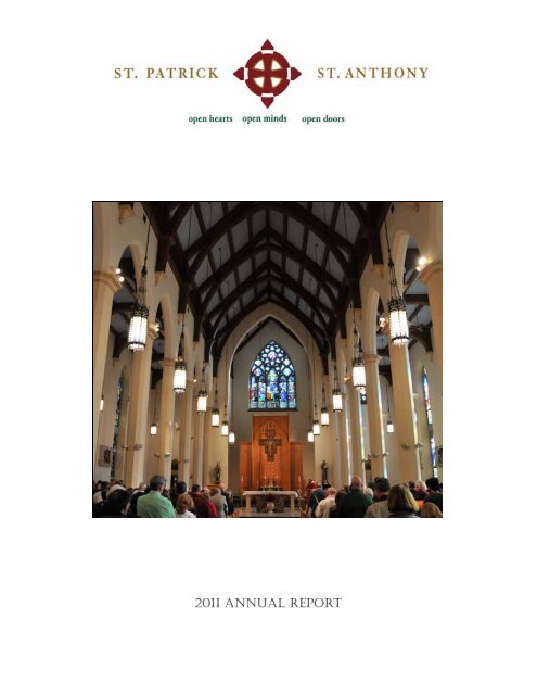 2011 ANNUAL REPORT - Saint Patrick - Saint Anthony Church
