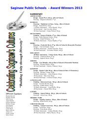 CSC Art Awards program 2013 - Saginaw Public Schools