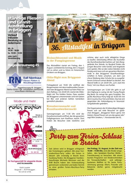 Stadtjournal Brüggen Juli 2014