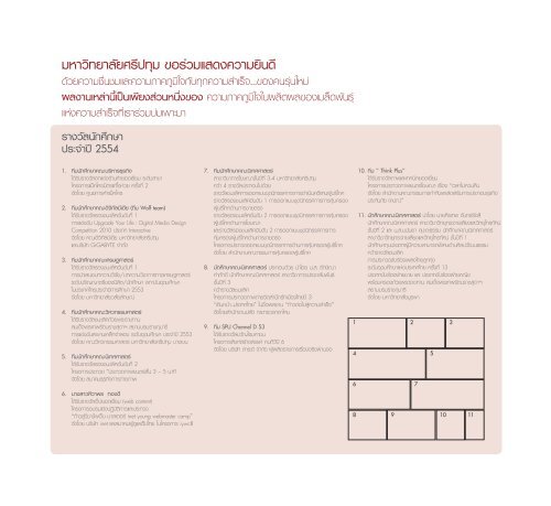 à¸à¸µà¸à¸²à¸£à¸¨à¸¶à¸à¸©à¸² 2556 - à¸¡à¸«à¸²à¸§à¸´à¸à¸¢à¸²à¸¥à¸±à¸¢à¸¨à¸£à¸µà¸à¸à¸¸à¸¡