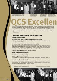 Long and Meritorious Service Awards - Queensland  Corrective ...
