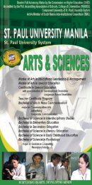 College Leaflets - St. Paul University Manila