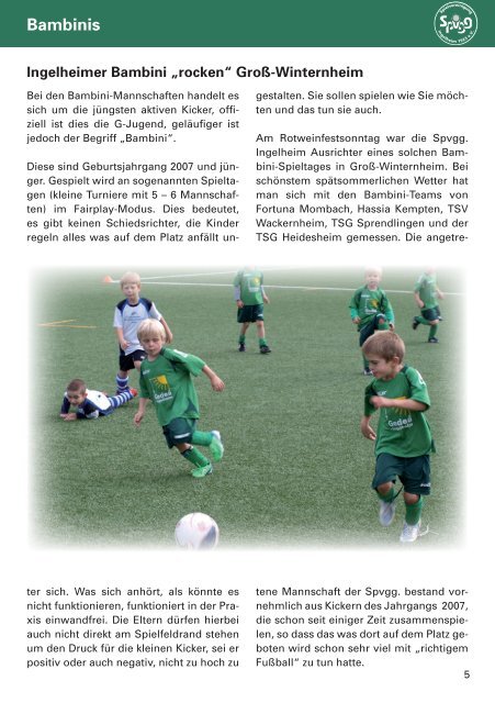 Ausgabe November/Dezember - SpVgg Ingelheim