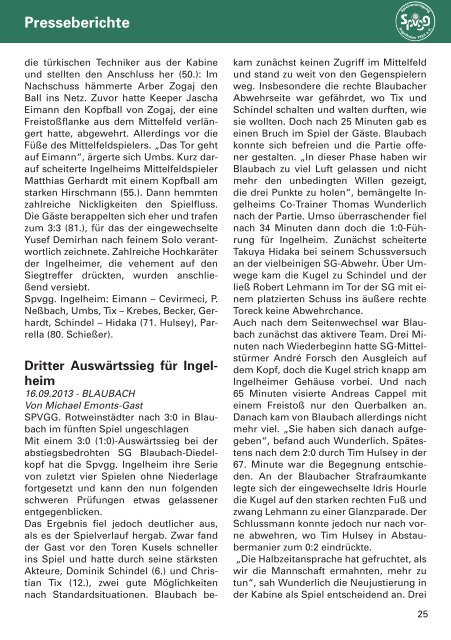 Ausgabe Oktober - SpVgg Ingelheim