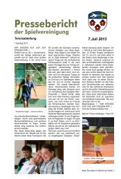 Spielberichte der Tennismannschaften - SpVgg Jettenbach e.V.