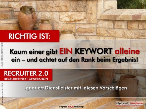 Talent Acquisition 2.0 – Die 10 Mythen- Suchmaschinen-Optimierung für Recruiter