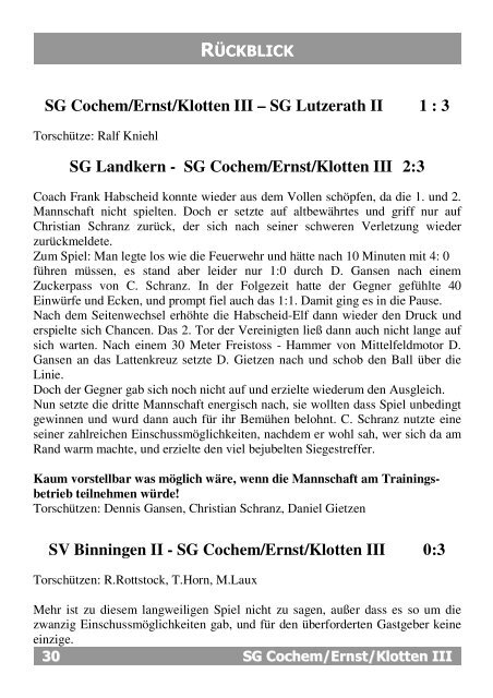 Ausgabe 4 - Spvgg Cochem