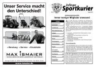 Unser Service macht den Unterschied! - SPVGG Zolling