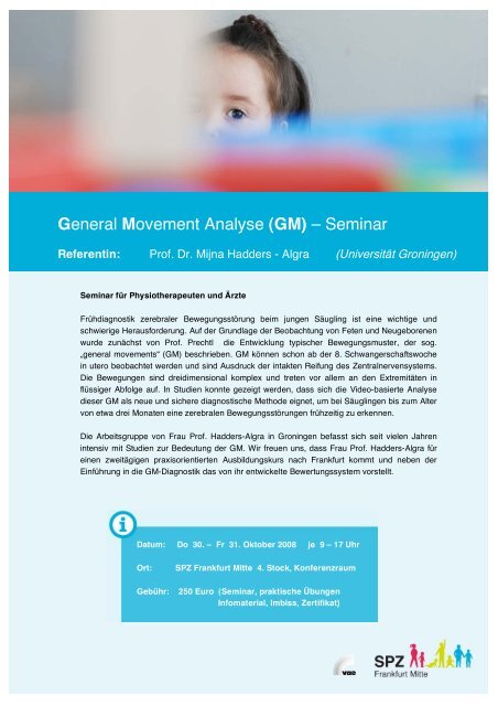 General Movement Analyse (GM) â Seminar - (SPZ) Frankfurt Mitte