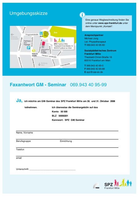 General Movement Analyse (GM) â Seminar - (SPZ) Frankfurt Mitte