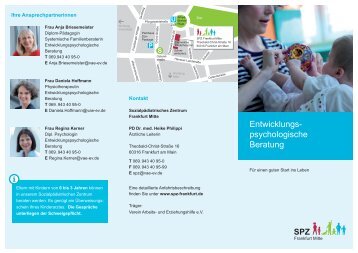 Entwicklungs- psychologische Beratung - (SPZ) Frankfurt Mitte