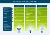 DIE ALTERNATIVEN ZUR GLÜHLAMPE