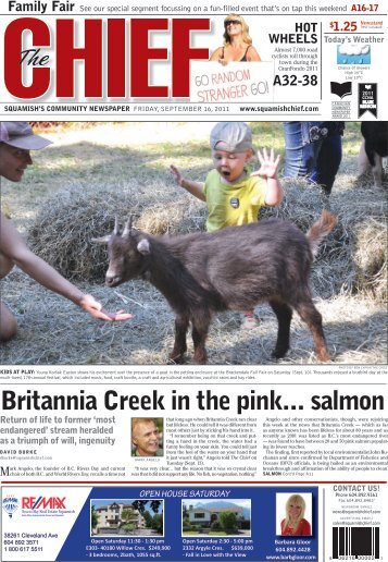 Britannia Creek in the pink... salmon - Squamish Chief