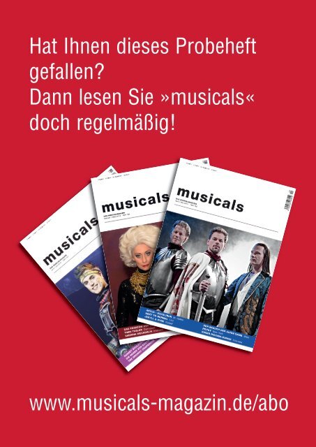 musicals – Das Musicalmagazin