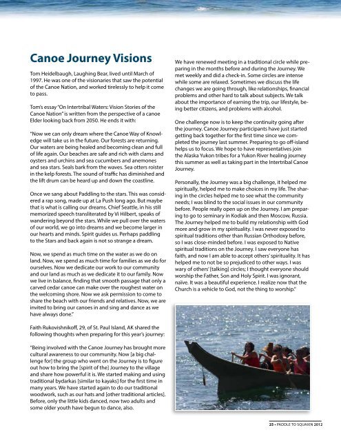 Canoe Journey Guidebook - Squaxin Island Tribe