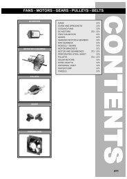 fans - motors - gears - pulleys - belts - Squires Model and Craft Tools