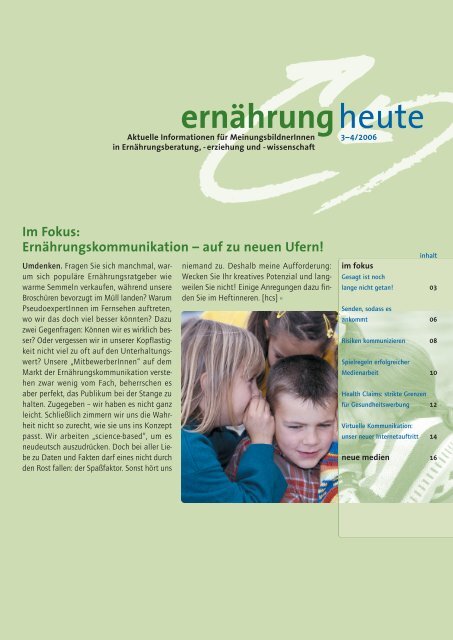 ernÃ¤hrungheute - Forum ErnÃ¤hrung