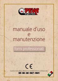 manuale d'uso e manutenzione - Peva