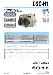 Service Manual of Sony DSC-H1 Digital Camera - SONYRUS