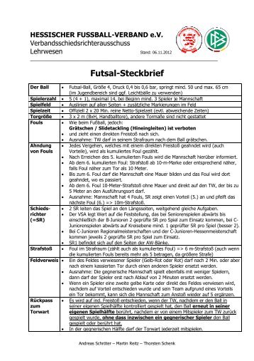 Futsal-Steckbrief