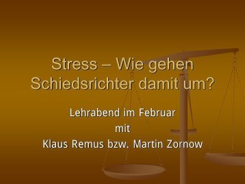 Stress - Wie