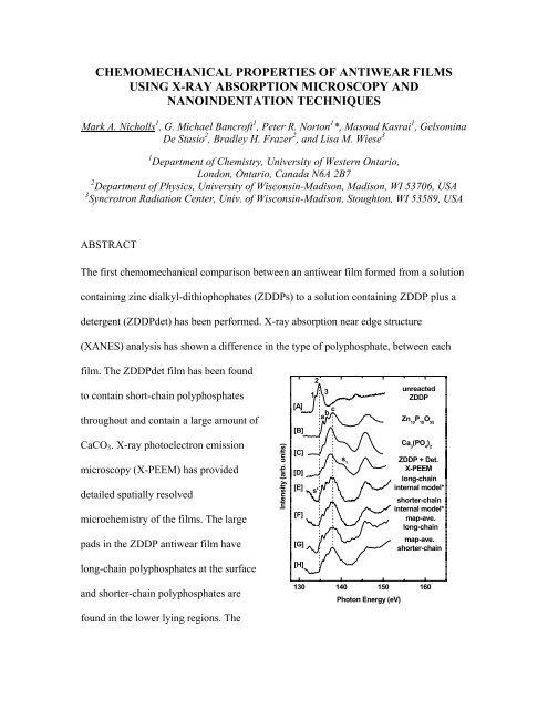 SRC Users' Meeting - Synchrotron Radiation Center - University of ...