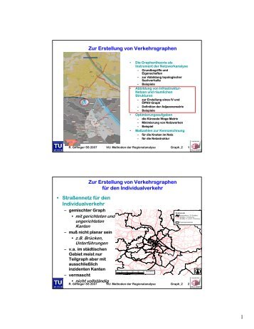 Zur Erstellung von Verkehrsgraphen Zur Erstellung von ...