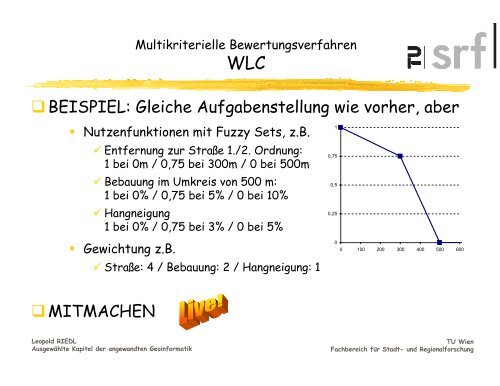 Multikriterielle Bewertungsverfahren - Fachbereich Stadt- und ...