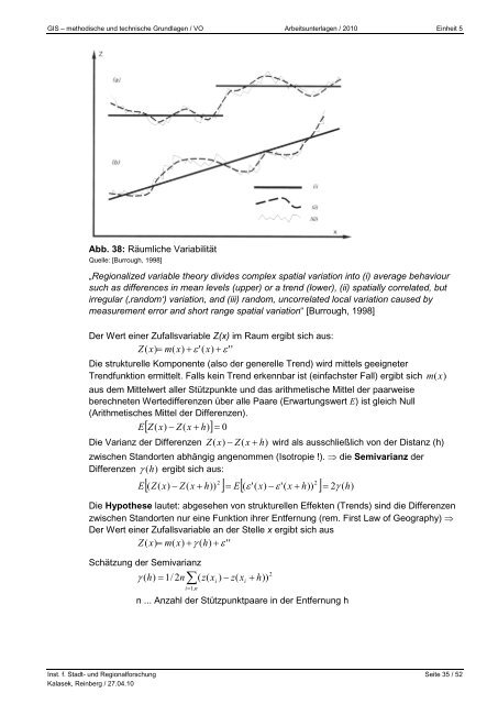 methodische und technische Grundlagen Vorlesung / 266.772 ...