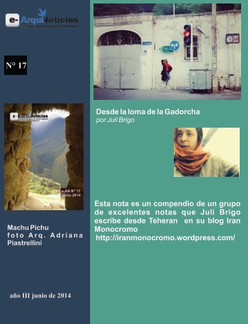 e-AN N° 17 nota N° 4 Desde la loma de la Gadorcha por Juli Brigo (desde Teheran)