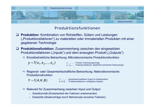 Produktionsfunktionen