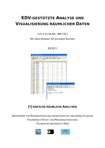 Einfache räumliche Analysen - Fachbereich Stadt- und ...