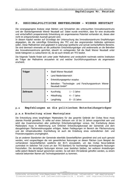 Endbericht - Fachbereich Stadt- und Regionalforschung ...