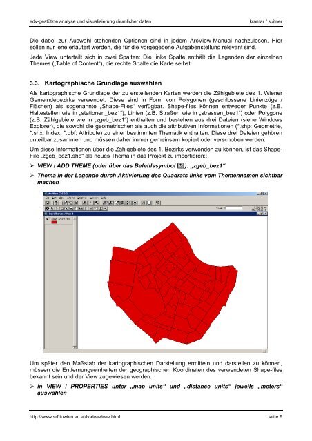 Kartographische Aufbereitung räumlicher Daten - Fachbereich Stadt ...