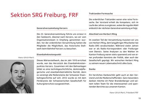 87. Jahresbericht 2012 - SRG Deutschschweiz