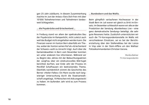 87. Jahresbericht 2012 - SRG Deutschschweiz